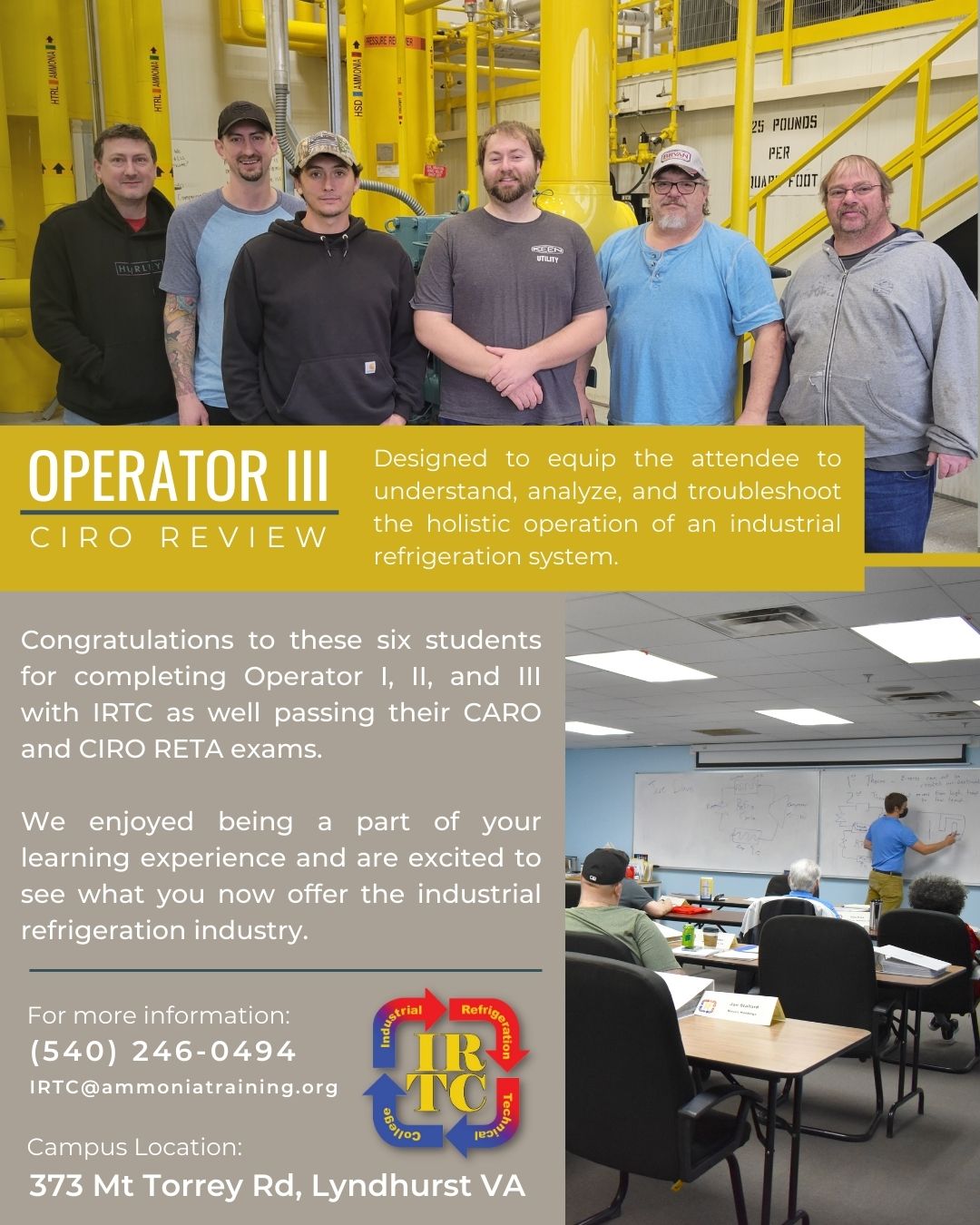 Ammonia Refrigeration Training News Page 1 Industrial